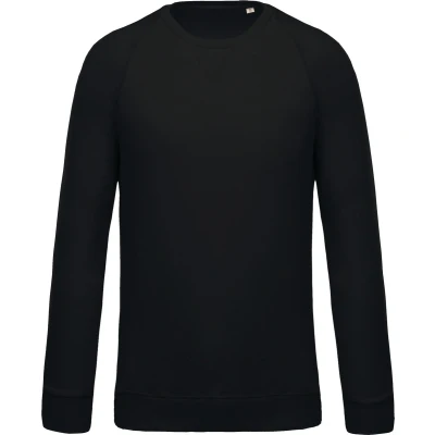 Afbeelding van Kariban Herensweater BIO ronde hals raglanmouwen K480 Black