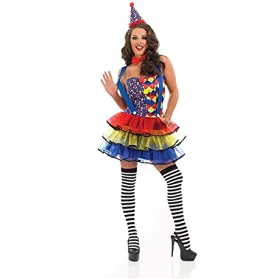 Afbeelding van Fun Shack Clown dameskostuums (1 stuk), Blauw