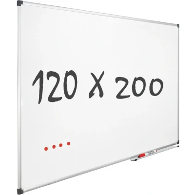 Afbeelding van IVOL Whiteboard 120x200cm Magnetisch Gelakt staal Met montagemateriaal
