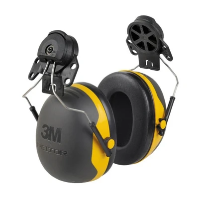 Image de 3M Peltor X2P3 casque antibruit avec fixation noir et jaune