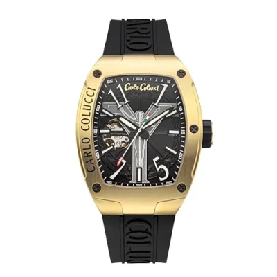 Afbeelding van Carlo Colucci Automatikuhr Horloge, Heren, Maat: One Size, Schwarz