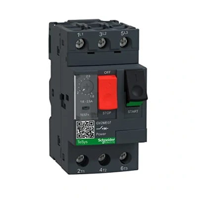 Image de Schneider Electric TeSys GV2ME disj. moteur 1,6..2,5A 3P 3d déclencheur magnéto thermique GV2ME07