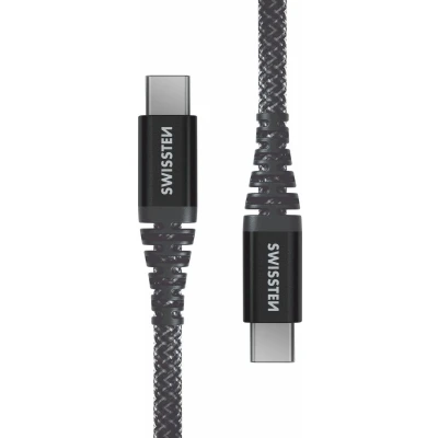 Afbeelding van Swissten Kevlar USB C naar kabel 1.5M Zwart