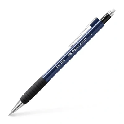 Image de Faber Castell portemine GRIP 1347, bleu métallisé, 0,7mm
