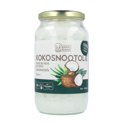 Afbeelding van Amanprana Kokosnootolie Bio 1000 ml