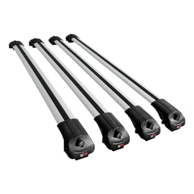 Afbeelding van Apline Geschikt voor Mercedes Vito (W447) 2014 2024 dakdragers ACE 1 Railing autobagagedrager, 4 stangen, grijs