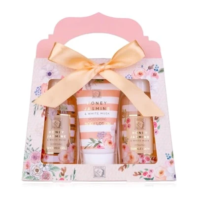 Afbeelding van Honey Jasmine Verwenpakket Verjaardag cadeau vrouw, moeder, oma, vriendin, mama, zus Geschenkset