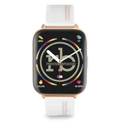 Afbeelding van Roccobarocco Elite Smartwatch, Maat: One Size, White pink