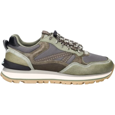 Afbeelding van The Hoff Brand City Off Road Sneakers Leer Heren Groen Maat 45