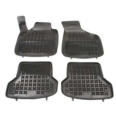 Afbeelding van REZAW PLAST 200311 Vloermatset Rubber voor en achter 4 Zwart Op maat gemaakt AUDI: A3 Hatchback, Sportback