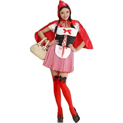 Afbeelding van Widmann Roodkapje Kostuum Evergreen Vrouw Rood Small Carnavalskleding Verkleedkleding