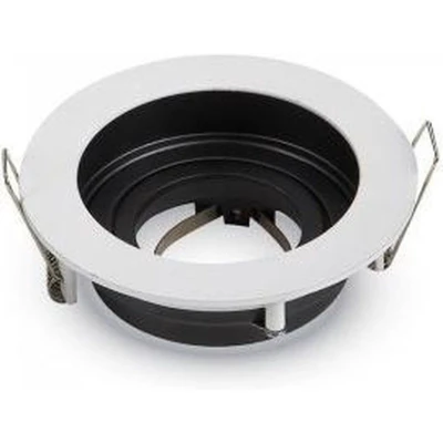 Afbeelding van GU10 Armatuur RD Wit/Zwart Rond