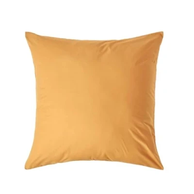 Afbeelding van Homescapes kussensloop 80 x cm mosterdgeel, 100% Egyptisch katoen, draaddichtheid 200