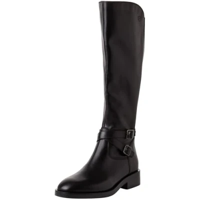Afbeelding van Tamaris Cowboy/Bikerlaarzen, Dames, Maat: 41, Black Leer