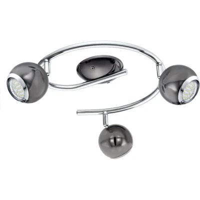 Afbeelding van EGLO Bimeda Spot 3 Lichts Ø290mm. Nikkel Nero, Chroom