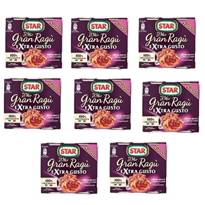 Afbeelding van Star 4 x Le Mio Grand Ragu Extra Gusto Tasty Italian Tomato Saus for Pasta, 360 g
