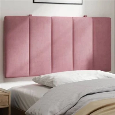Afbeelding van vidaXL Hoofdbordkussen 100 cm fluweel roze
