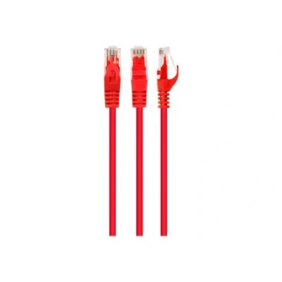 Image de Cablexpert Cordon de raccordement RJ 45 (M) pour 1 m UTP CAT 6 bloqué, moulé rouge