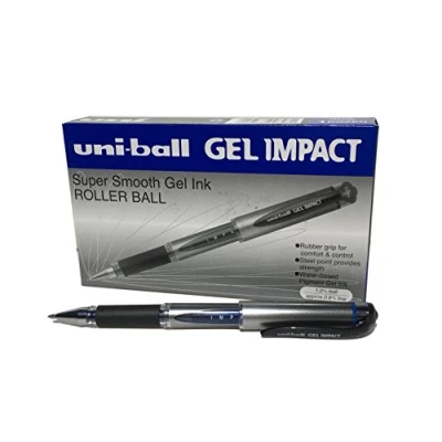 Afbeelding van Uni Ball UM153S Impact gelpen, 1,0 mm, 0,6 mm punt, lijnbreedte, blauw, 12 stuks