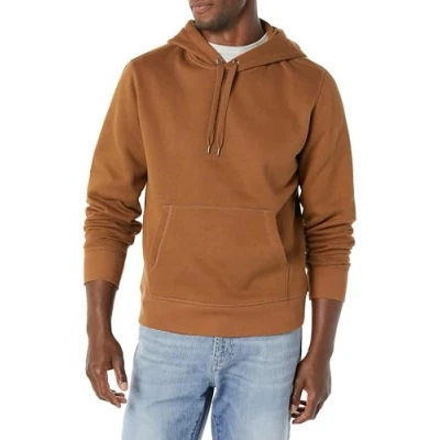 Image de Amazon Essentials Sweat à capuche en polaire (grandes tailles disponibles) Homme, Brun Caramel, XL