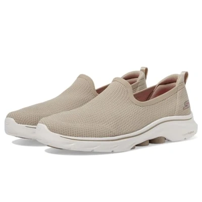 Afbeelding van Skechers GO WALK Instappers, Dames, Maat: 37, Beige Textiel