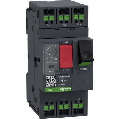 Afbeelding van Schneider Electric GV2ME03A Motorbeveiligingsrelais 1 stuk(s) (b x h d) 45 101 78.5 mm