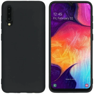 Afbeelding van iMoshion hoesje Geschikt voor Samsung Galaxy A30s / A50 Siliconen Design Zwart Meerkleurig Groen Green Leopard