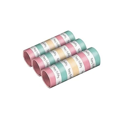 Afbeelding van amscan 3 slingers Happy Birthday Pastel, 10022371