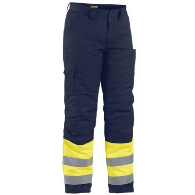 Image de Pantalon haute visibilité hiver jaune fluorescent/marine