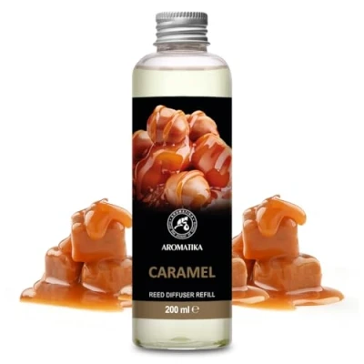 Afbeelding van navulverpakking voor karameldiffuser, 200 ml, aromadiffuser, sfeergeur, karamelgeurdiffuser, luchtverfrisser thuis, luchtverfrissers, kerstcadeau
