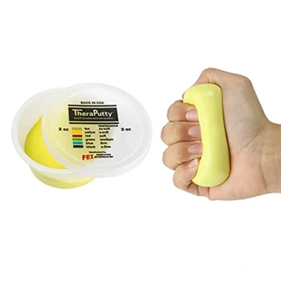 Afbeelding van CanDo TheraPutty Kneedpasta, 56 g, geel (super zacht)