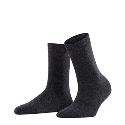 Afbeelding van Falke dames Cosy Wool sokken in de kleur Antraciet, maat: 35 38