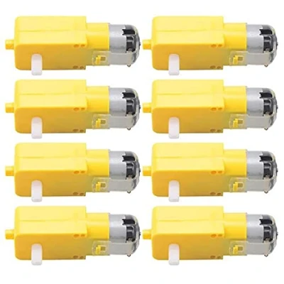 Afbeelding van GUUZI 8 stuks TT DC Versnellingsbak Motor Dubbele As 3 6V Transmissie voor Arduino Smart Auto Robot