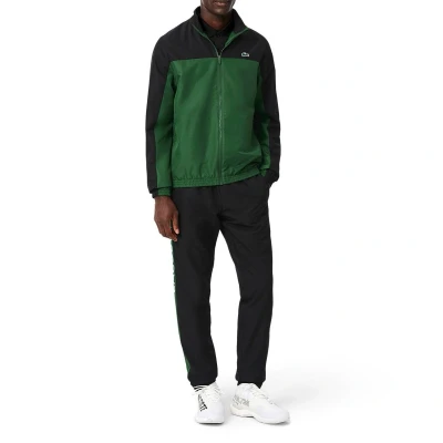 Afbeelding van Lacoste Sport Tennis Tracksuit SET Trainingspak green/blackrill, Heren, Maat: XL, Green/black rill