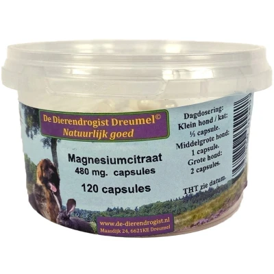 Afbeelding van Dierendrogist Magnesium Citraat Capsules