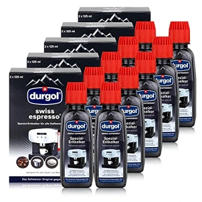 Afbeelding van Durgol Swiss Espresso speciale ontkalker voor alle koffiemachines, 10 x 125 ml