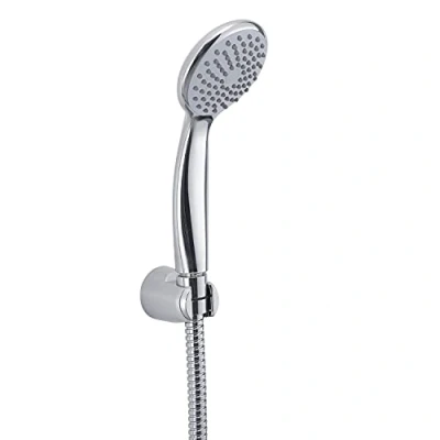 Afbeelding van Gedy G Easy 05 universele handdouche met 1 straal, vaste en flexibele 150 cm, ABS kunststof chromen afwerking, 2 jaar garantie, R&amp;S design, incl. zanddouchefilter