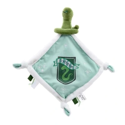 Image de Rainbow Designs Couverture confortable Harry Potter Serpentard pour nouveau nés Couette en peluche douce avec tête de serpent et écusson douillette bébé coins noués