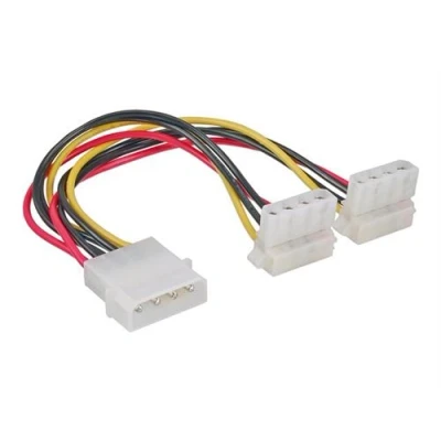 Image de Strom y kabel intern 1x 13,34cm (5,25) an 2x gewinkelt 0,2m inline® 29659w