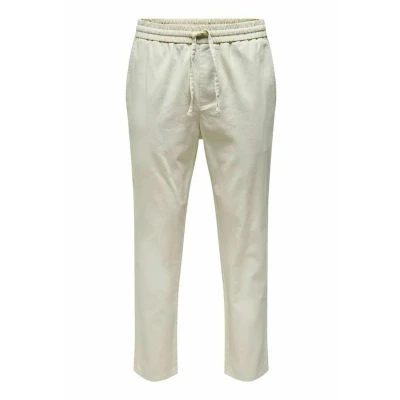 Afbeelding van Only &amp; Sons Einfarbige Broek, Heren, Maat: Small, Silver lining