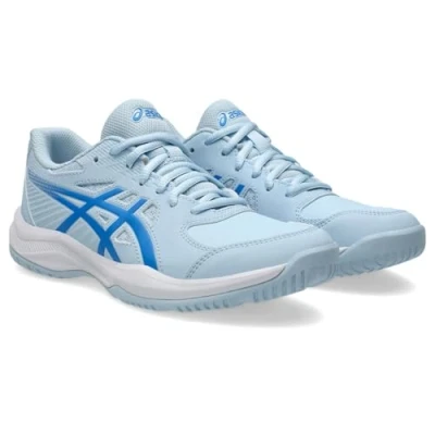 Afbeelding van Asics Court Slide 4 Tennisschoenen voor alle ondergronden, Dames, Maat: 37.5, Light blue/blue coast Imitatieleer/ textiel