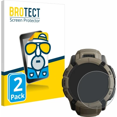 Afbeelding van BROTECT Screenprotector voor Garmin Instinct 2X Solar Tactical Edition Folie Beschermfolie matte (2 Stuks)