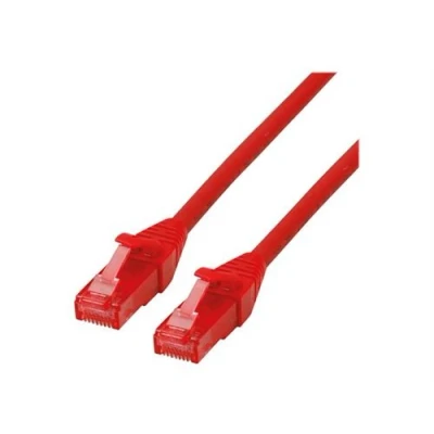 Image de Roline Cordon de raccordement RJ 45 (M) pour 5 m UTP CAT 6 sans halogène moulé bloqué rouge