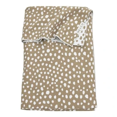 Afbeelding van Meyco Baby Cheetah wiegdeken taupe 75x100cm
