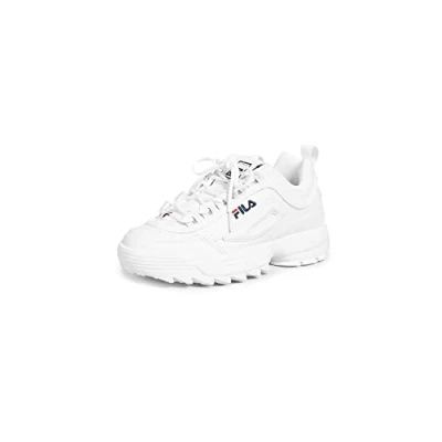 Afbeelding van Fila Disruptor II Premium, halfhoge dames, Wit Navy Rood