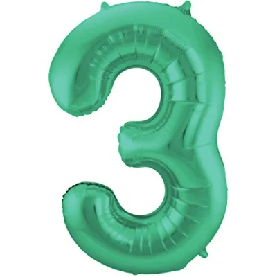 Image de Feuille de ballon Figure 3 Matte Vert 86cm