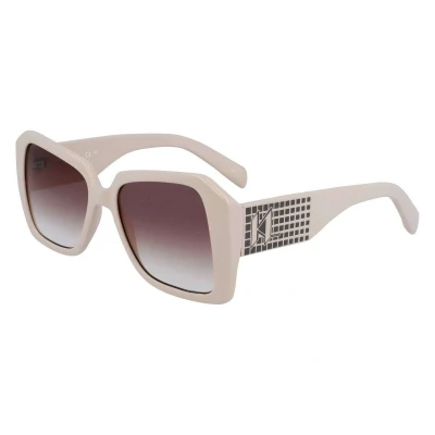 Afbeelding van KARL Lagerfeld Zonnebril, Dames, Maat: One Size, Off white