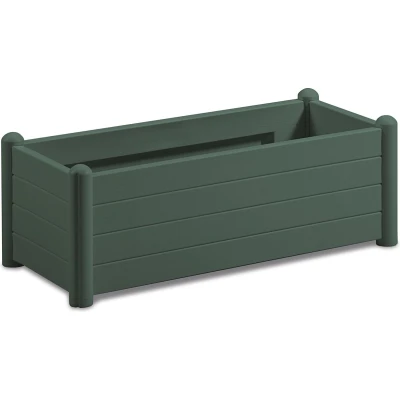 Afbeelding van Italia plantenbak kunststof rechthoek Pine Green 100 x 43 35 cm