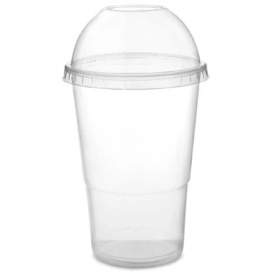 Afbeelding van drinkstuff 100 wegwerpbekers met deksel 300 ml