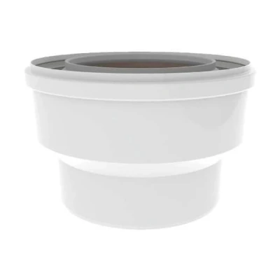 Afbeelding van Burgerhout Twinsafe PP Ø60/100 concentrisch adapter Ø80/125. Artikelnr: 410084675